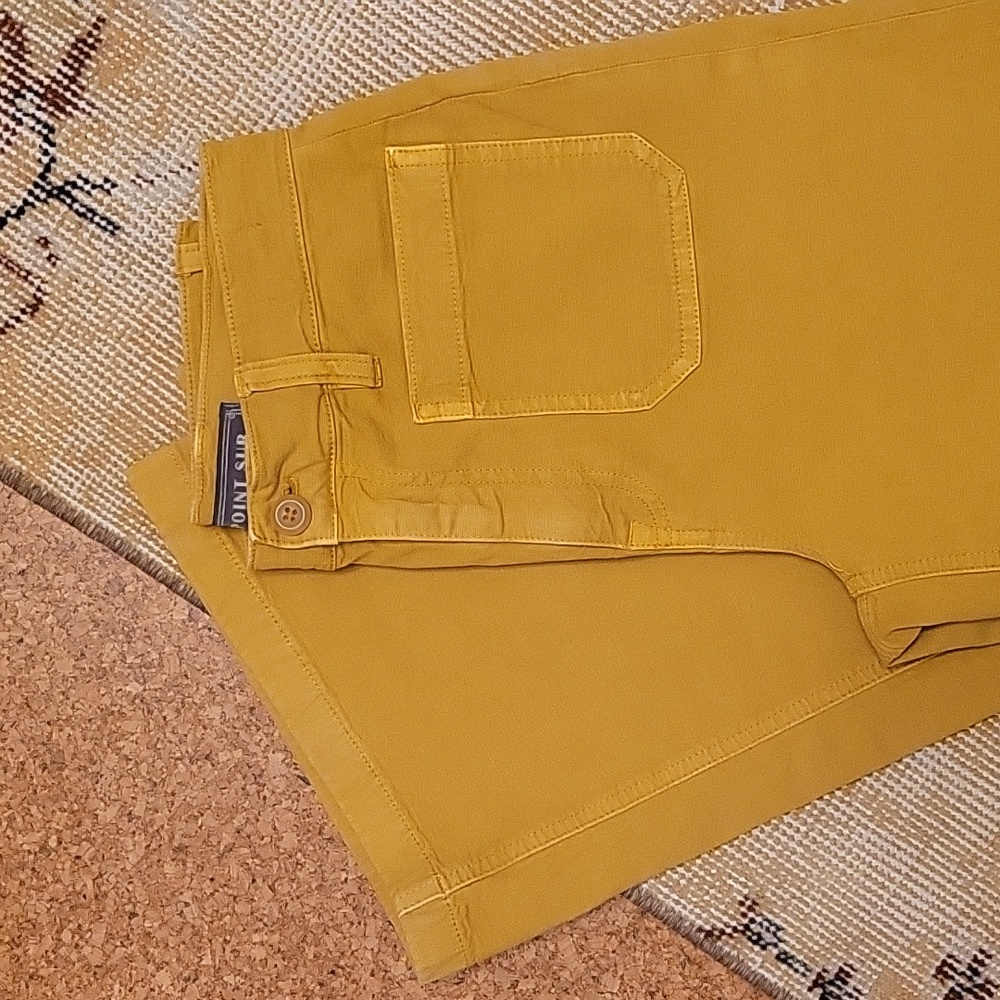 Jcrew Point Sur wide leg cropped pant camel